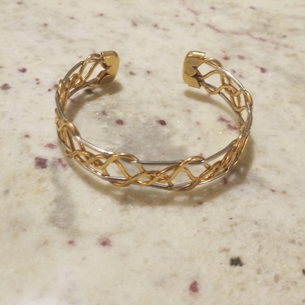 Gold and silver bracelet